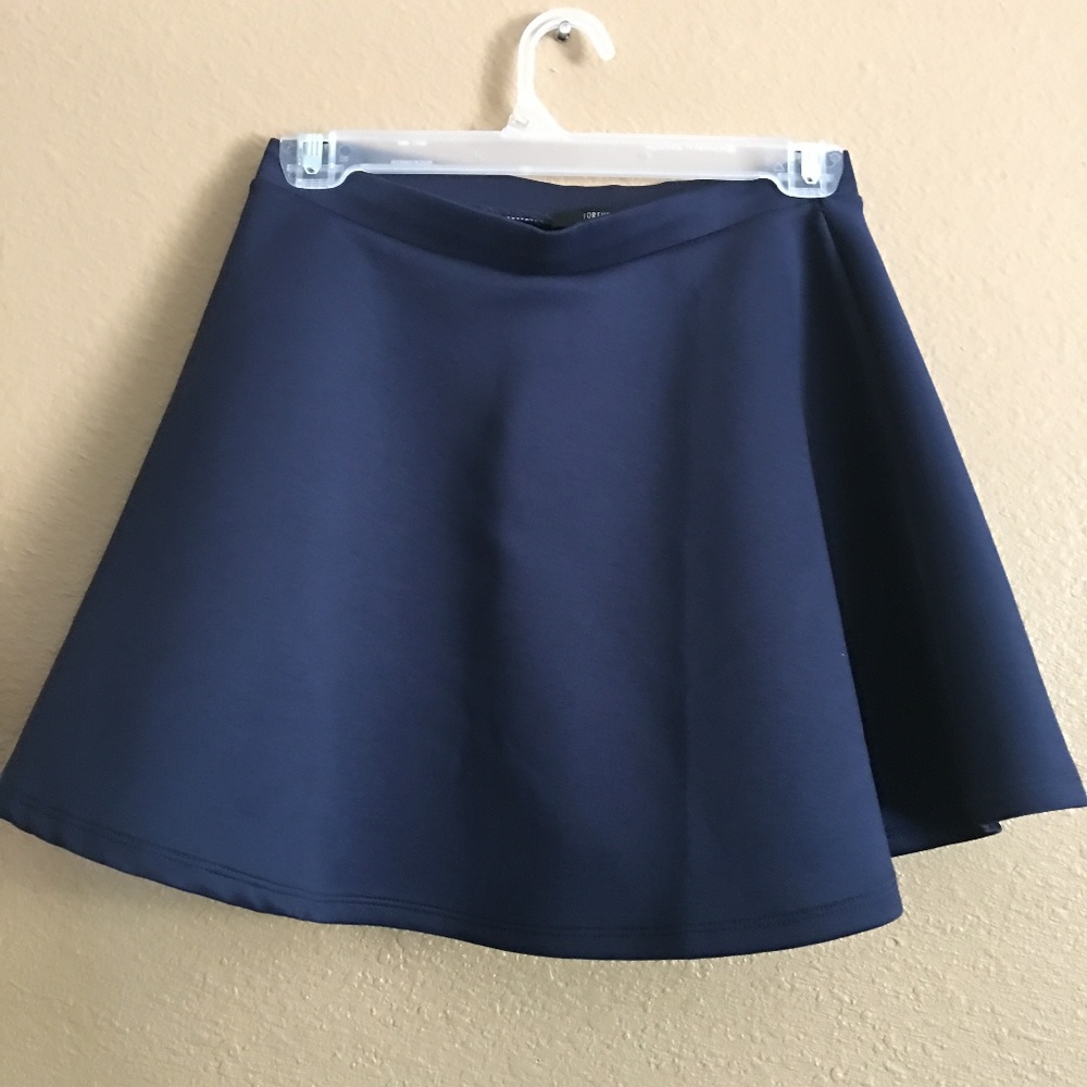 Forever 21 Sheeny Skater Skirt